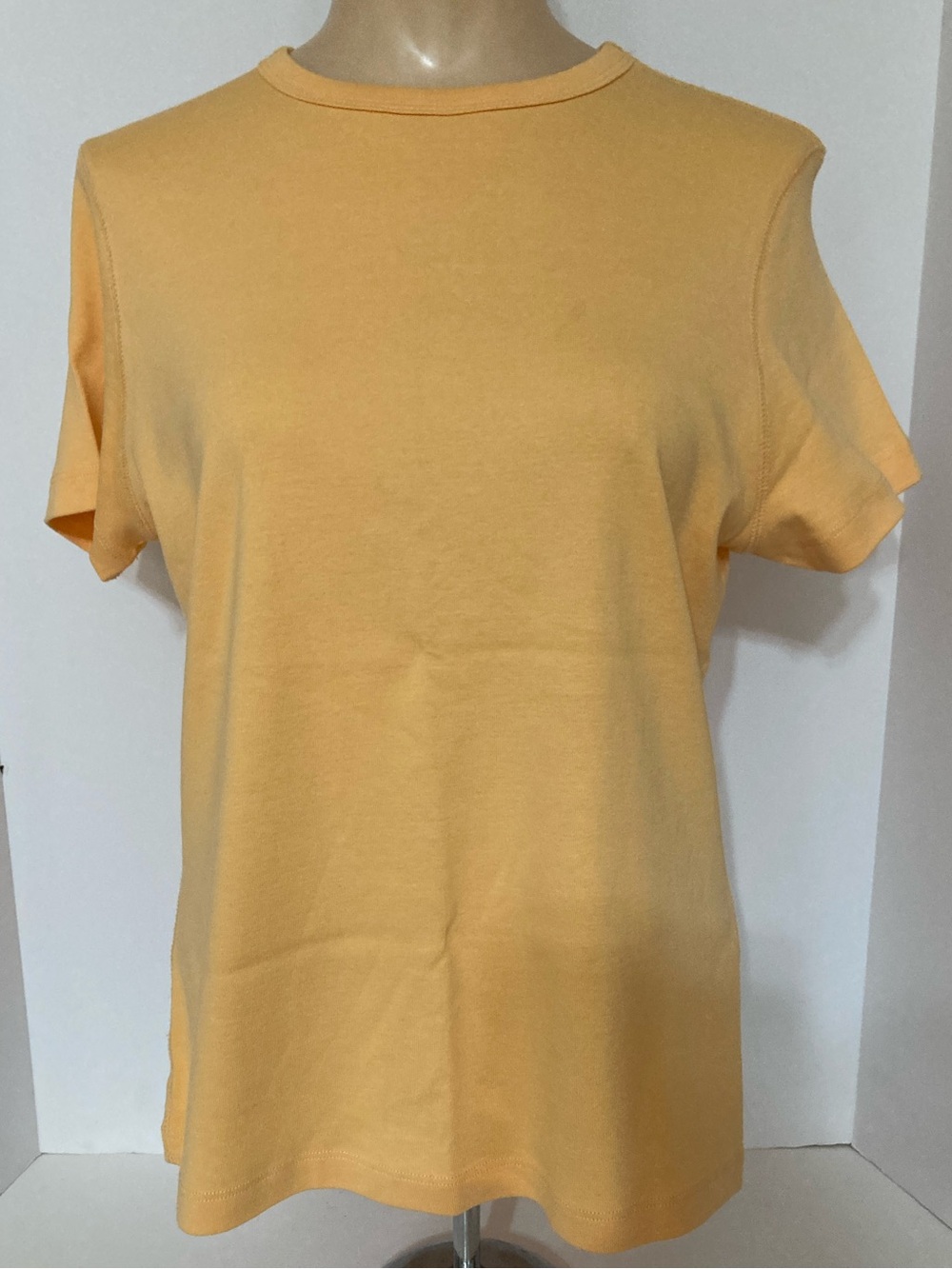 Classic Crewneck Women's Tee in Peach. Item# SSct29